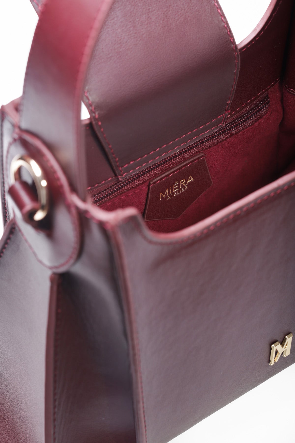 Ksora Bordo Deri Çanta