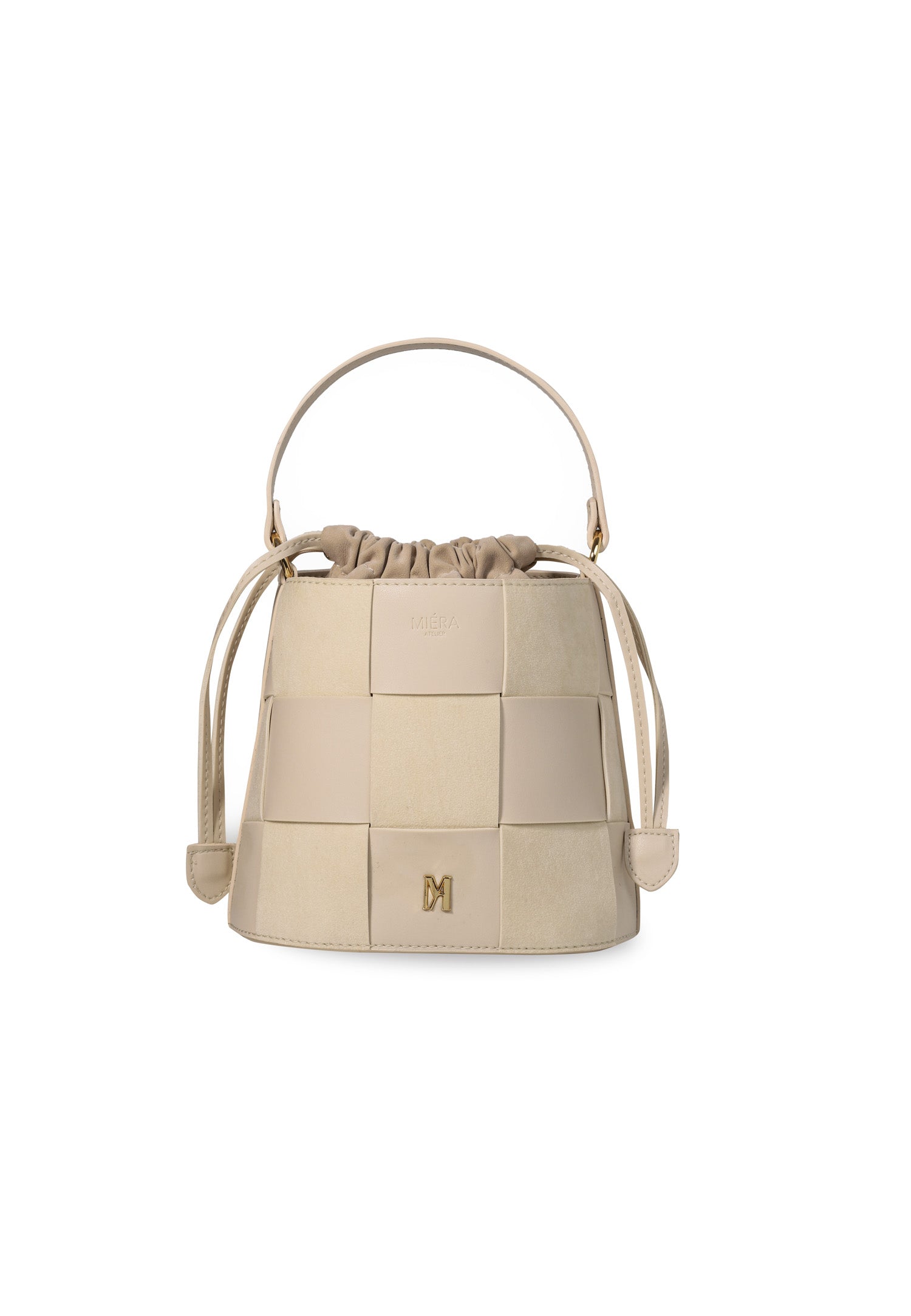 Regulus Beige Suede Leather Bag
