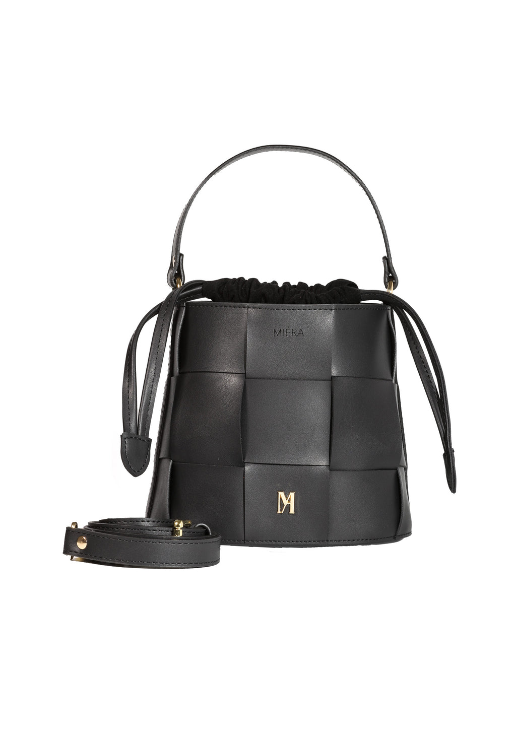 Regulus Black Leather Bag